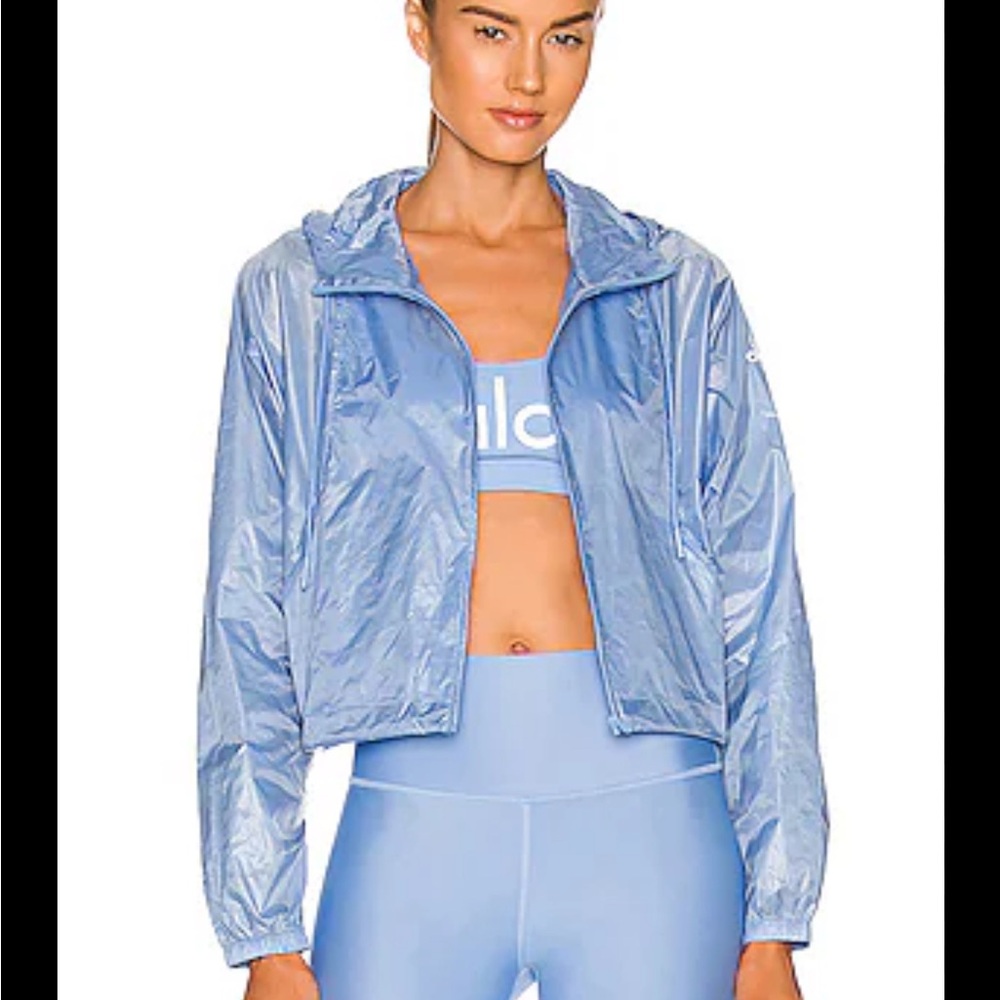 Alo sprinter hooded Blue Jacket